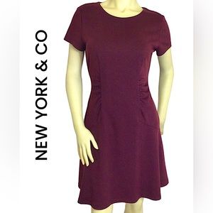 New York & Co Wine Dress
